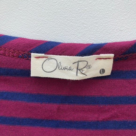 Olivia Rae Tie Front Summer Top size Large blouse tee t-shirt - Picture 7 of 9